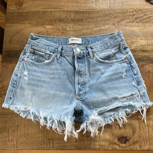 AGOLDE Parker Vintage Cut Off Denim Short